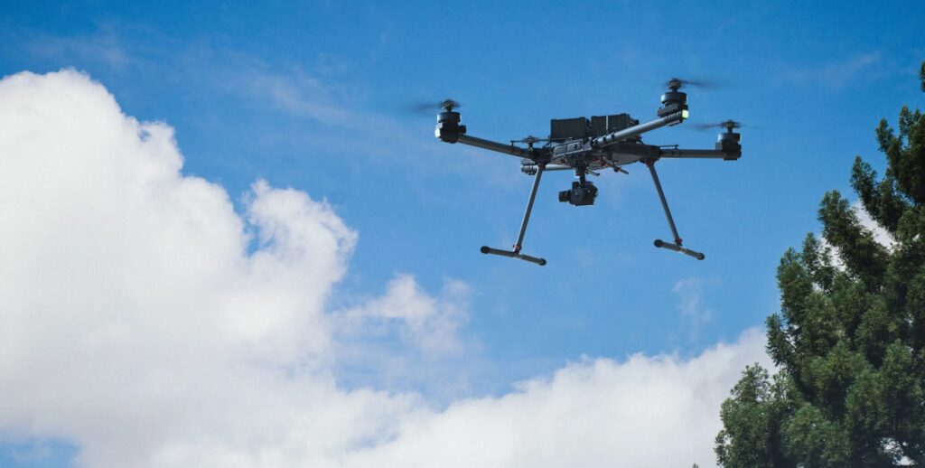 Freefly Alta X Gen2 in flight Freefly Alta X Gen2 drone in flight